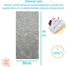 Renkli Duvarlar BS1753 Kendinden Yapışkanlı 1ADET 30X60CM Mermer Desenli Esnek Karavan Banyo Wc Duvar Kaplama Paneli