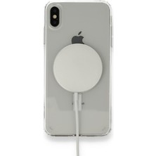 Prolysus Apple iPhone x Kılıf Magsafe Wireless Kablosuz Şarj Uyumlu Manyetik Şeffaf Kapak