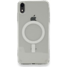 Prolysus Apple iPhone Xr Kılıf Magsafe Wireless Kablosuz Şarj Uyumlu Manyetik Şeffaf Kapak