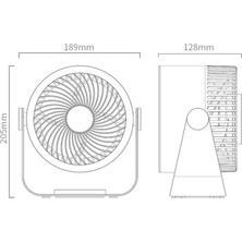 Mirror32 Elektrikli Fan 4000 Mah Şarj Edilebilir Hava Sirkülasyonu Standı Hayranları Yaz Soğutma Kamp Fanı Taşınabilir Klima, Beyaz (Yurt Dışından)