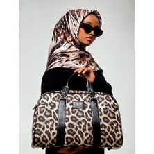 La Boutique Lb ÇANTA-5103 Leopar Seyahat Çantası