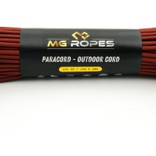 Mg Ropes Polyester Paracord Ip 4 mm Bordo 30 Metre