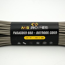 Mg Ropes Polyester Paracord Ip 4 mm Gri 30 Metre