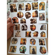 Pink Swan Craft Armageddon Izleyen Anime Kızları Etiket Seti, Laptop, Ipad, Defter, Kitap, Planlayıcı Sticker Seti