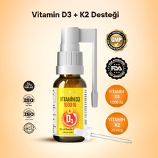 D-Max Plus Vitamin D3 + K2 1000 Iu (Damla Ve Sprey) Formunda