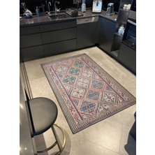 Rugs Modern Karışık Renkli Baklava Desenli Dekoratif Halı MIRAVIP351