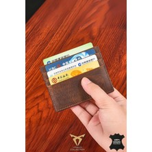 Vanilla Collection Orijinal  Deri Süper Ince Model  Kartlık Kartvizitlik Portföy Otomatik Kartlık Hediyeli