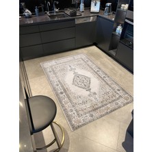 Rugs Modern Geleneksel Krem Tonlarda Düğüm Desenli Dokuma Taban Halı MIRAVIP319