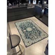 Rugs Modern Yeşil Geleneksel Desenli Dokuma Taban Halı MIRAVIP330