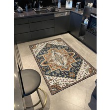 Rugs Modern Sarı Tonlarda Geometrik Geleneksel Desenli Dokuma Taban Halı MIRAVIP331