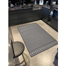 Rugs Modern Siyah Desenli Dokuma Taban Halı MIRAVIP329