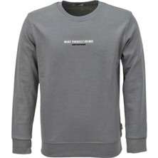 Baglan Erkek Spor Mevsimlik Sıfır Yaka Sweatshirt BGL-ST03934