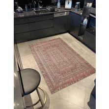 Rugs Modern Kahverengi Geometrik Desenli Dokuma Taban Halı MIRAVIP346