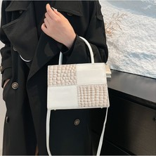 Nancy Beyaz Şık Kadın Omuz Çantası Crossbody Çanta (Yurt Dışından)