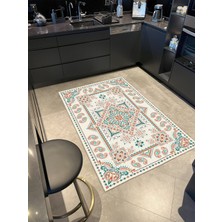 Rugs Modern Geometrik Desenli Krem Tonlarında Dekoratif Halı MIRAVIP398