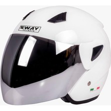 Sway SW-700 Yarım Kask Güneş Vizörlü