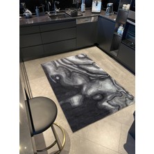 Rugs Modern Pastel Boyalı Siyah Modern Dekoratif Halı MIRAVIP472