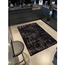 Rugs Modern Modern Siyah Tonlarda Dokuma Taban Halı MIRAVIP482