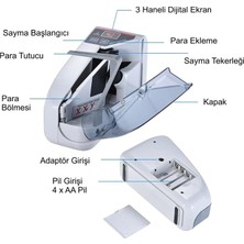 Hymark Kağıt Para Sayma Makinesi Mini Taşınabilir Uv Lamba Para Kontrol