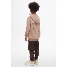 Nk Kids 47305 Erkek Çocuk Vizon Mozaik Sweat