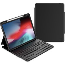 Wiwu iPad 10.nesil 10.9 2022 Uyumlu Klavyeli Kılıf  Protective Gizli Kalem Bölmeli Siyah