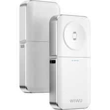 Wiwu WI-M21 Elf Serisi 3in1 Mini Wireless Powerbank 1100MAH 3W Beyaz