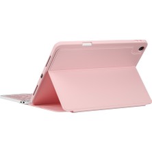 Wiwu iPad Pro 10.5 7.nesil Uyumlu Klavyeli Kılıf  Protective Gizli Kalem Bölmeli Pembe