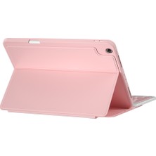 Wiwu iPad Pro 10.5 7.nesil Uyumlu Klavyeli Kılıf  Protective Gizli Kalem Bölmeli Pembe