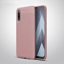 Mobify Samsung Galaxy A70 Kılıf Deri Desenli ve Esnek Yapılı Sağlam Derry Silikon Kılıf