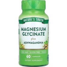 Nature's Truth Magnesium Glycinate Plus Ashw 60 Capsules