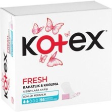 Kotex Fresh 56 Adet Normal Ped Sızıntılara Karşı Rahatlık & Koruma Özelliği ile Günlük Ferahlık