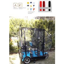 Yuki Greta Mini Yk-32 Üç Tekerli Motor Brandası - Siyah