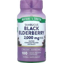 Nature's Truth Sambucus Black Elderberry 2000 Mg 100 Quick Release Capsules