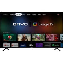 Onvo 75OVF9000UQ 75" 190 Ekran Uydu Alıcılı 4K Ultra HD Google Smart QLED TV