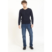 Vs Erkek V Yaka Kazak 22 16 Trk 23K Lacivert