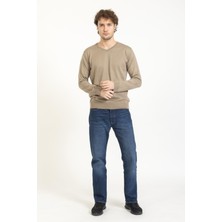 Vs Erkek V Yaka Kazak 22 16 Trk 23K Bej