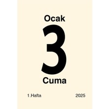 Mıknatıslı Buzdolabı Takvimi 2025