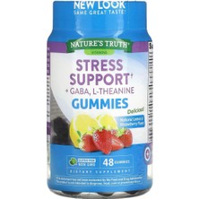 Nature's Truth Stress Support + Gaba L-Theanine Natural Lemon Strawberry 48 Gummies