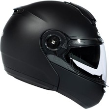 Zeus ZS-3050 Matt Black Çene Açılır Kask