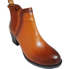 Scavia 636-24  Deri Anatomik Fermuarlı Kadın bot