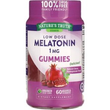 Low Dose Melatonin Natural Cherry Pomegranate 1 Mg 60 Vegan Gummies