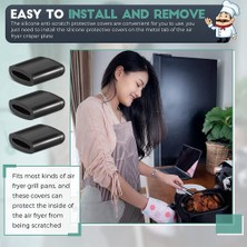 Mirror32 16 Adet Yedek Kauçuk Tamponlar Airfryer Izgara Tavası Airfryer Parçaları Çizilmez Koruyucu Kapaklar Mutfak Pişirme (Yurt Dışından)