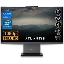 Lenovo Thinkcentre Neo 50A 24 Gen 5 I7-13620H 32GB 256GB M.2 SSD 12SC000KTR Atl8 23.8" Fdos All In One Bilgisayar