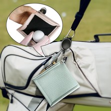 Pu Golf Topu Temizleme Havlu Asılı Tokalı Golf Aksesuarları Spor Açık Mavi (Yurt Dışından)