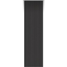 Vera Dekor 100 x 275 Antrasitgri Akustik Panel / 4 mm Keçeli / 9 mm Çıta