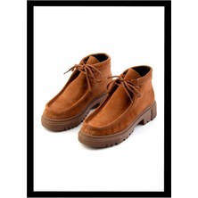 Bambi Taba Süet  Deri Kadın Bot & Bootie K02041200502