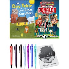 Cristiano Ronaldo O Bir Süperstar ve Bay Tekir ve Onun Tuhaf Kuralları 2'li Set - Kalem