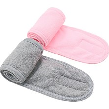 Tinghong Shop B Gri Tarzı Kadınlar Için Ayarlanabilir Geniş Saç Bandı Yoga Spa Banyo Duş Makyaj Yıkama Yüz Kozmetik Saç Bandı (Yurt Dışından)