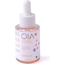 OIA %100 Doğal Hyalüronik Asit Cilt Serum 30 ml | Ozonlu | Kantaron & Gül Yağı | Tüm Cilt Tipleri İçin