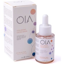 OIA %100 Doğal Hyalüronik Asit Cilt Serum 30 ml | Ozonlu | Kantaron & Gül Yağı | Tüm Cilt Tipleri İçin